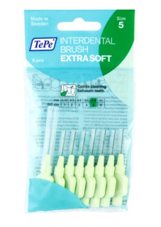 Tepe Extra Soft Interdental Brushes 0,8 mm Green 8 pcs