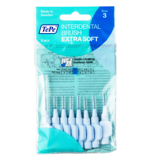 Tepe Extra Soft Interdental Brushes 0,6 mm Blue 8 pcs