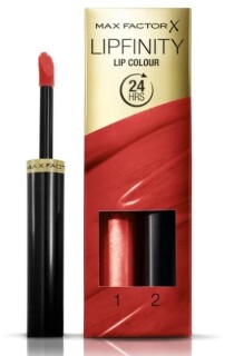 Max Factor SET Lipfinity Lip Colour Lippenbalsam und Lipgloss 120 Hot + Top Coat 1,9 g