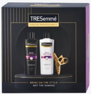 TRESemmé Bright On The Style Women Gift Set ( Shampoo 400 ml + Conditioner 400 ml + Hair Clip )