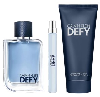 Calvin Klein Defy Men SET I. Eau de Toilette 100 ml + shower gel 100 ml + Eau de Toilette 10 ml