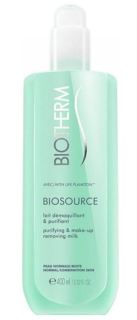 Biotherm Biosource Purifying & Make-Up Removing Milk For Normal/Combination Skin 400 ml