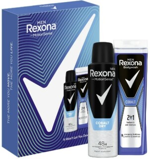Rexona Cobalt Men Gift Set ( Shower Gel 250 ml + Antiperspirant spray 150 ml )